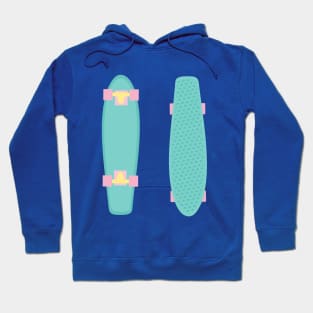 Pastel Turquoise Skateboard Hoodie